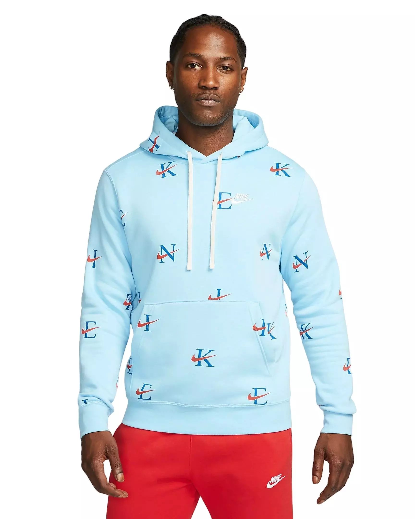 Nike club aop hoodie hot sale